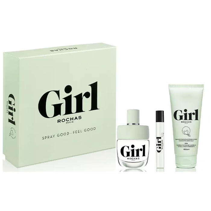 Rochas Girl Eau De Toilette Spray 100ml Set 3 Parti