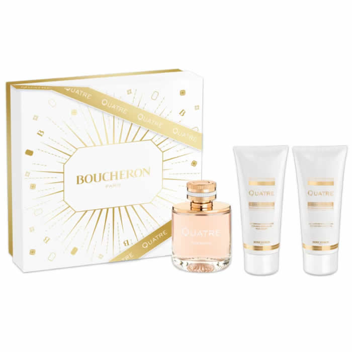 Boucheron Quatre Femme Eau De Parfum Spray 100ml Set 3 Parti