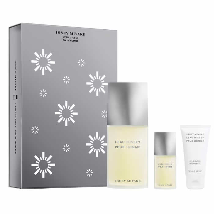 Issey Miyake L'Eau D'Issey Pour Homme Eau De Toilette Spray 125ml Set 3 Parti