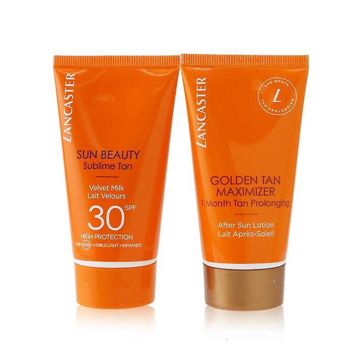 Set Lancaster Sun Beauty V Milk Spf30 50ml A-S Gold Tan Max 50ml