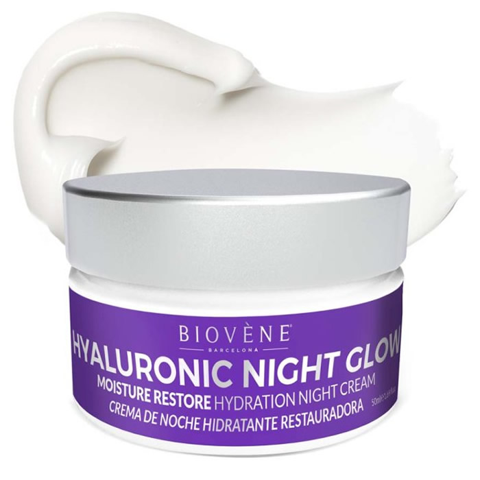 Biovene Hyaluronic Night Glow Moisture Restore Hydration Night Cream 50ml